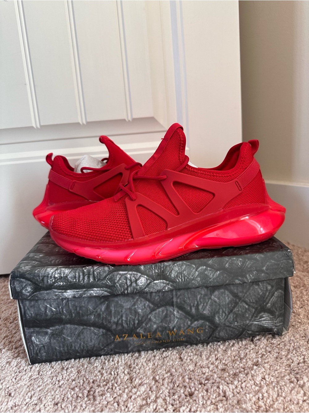 Women's Red Athletic Sneakers
